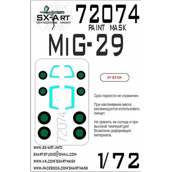 Plastikový model 1/72 MiG-29 Painting mask (ZVE)
