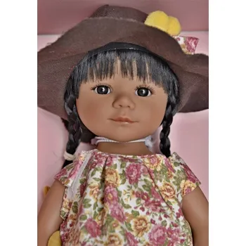 Panenka Realistická panenka - holčička - indiánka od firmy D´nenes (Marieta - velikost 34 cm)
