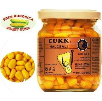 Nástraha Nakládaná sladká kukuřice Cukk 125g - žlutá Sladká Kukuřice
