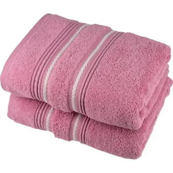 Sprchový závěs Ručník STRIPE růžový 50x90 cm