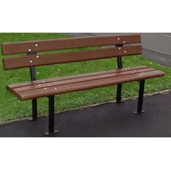 Zahradní lavice HTI Lavička Mars s plastem KA-R1003 Délka latí: 1500 mm, Typ ukotvení: klasické (šrouby), Barva konstrukce: hnědá komaxit (RAL 8017)