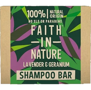 Šampon Tuhý šampon levandule a pelargonie 85g Faith in Nature