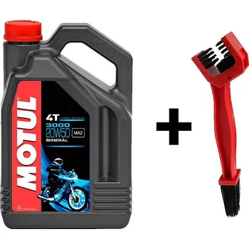 Provozní kapalina Motul 3000 20W50 4L+ kartáč na řetěz
