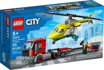 Stavebnice LEGO LEGO City 60343 Přeprava záchranářského vrtulníku