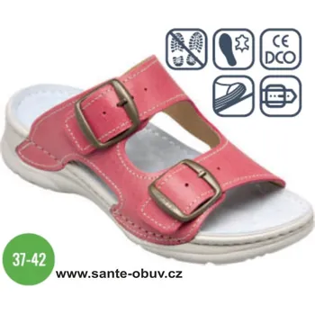 Dámská obuv SANTÉ D/10/C30/SP zdravotní pantofel červená, červená - 40