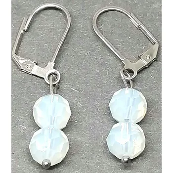 Náušnice Opalitové naušnice s chirurgickou ocelí