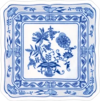 Český porcelán Salátová mísa čtyřhranná 15cm - cibulový porcelán 10332