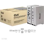 Club3D Dokovací stanice USB-C 12v1, 1xDP, 2xHDMI, 1xVGA, 2xUSB-C, 4xUSB, 1xRJ45, 1x3.5mm, šedá CSV-1568
