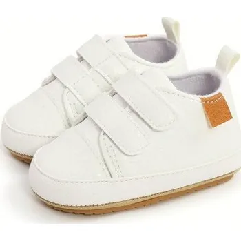 Dětská sálová obuv Capáčky "kožené tenisky" Barva: Bílá, Velikost: 12 (7-12 m)