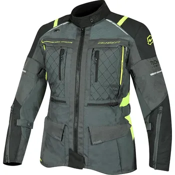 Moto bunda Dámská bunda na moto Nazran Cavell Tech-Air black/grey/fluo vel. S