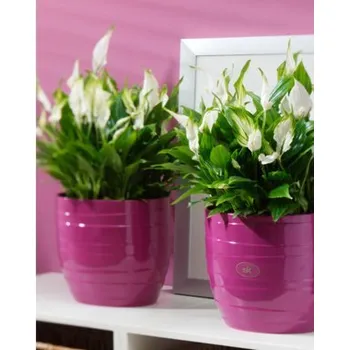 Obal na květináč Barletta průměr 19 cm (bílá)