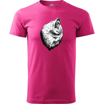 Medvěd trošku naštvaný - Klasické pánské triko vyšší gramáže - XS ( Purpurová )