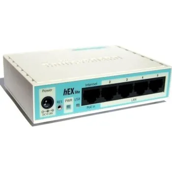 Počítač Mikrotik RB750r2 850MHz, 64MB RAM, 5x LAN, ROS L4