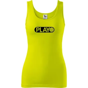 Dámské tričko Voleyball mode - Dámské tílko - L ( Limetková )