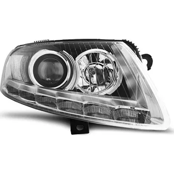 Přední světlomet Přední světla s LED denními světly AUDI A6 C6 04-08 xenon chrom