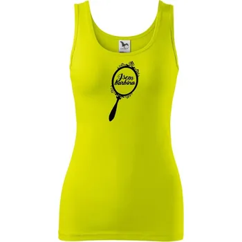 Dámské tričko Jsem barbína zrcadlo - Dámské tílko - XL ( Limetková )