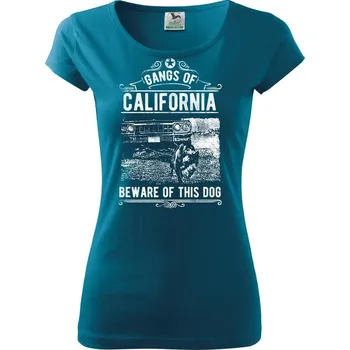 Dámské tričko Gangs Of California - Dámské triko Pure - XS ( Petrolejová )