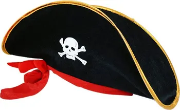 Karnevalový doplněk Rappa Klobouk kapitán pirát se stuhou