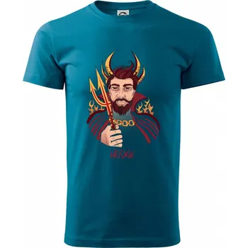 Hříšník malovaný (Pecka design) - Klasické pánské triko vyšší gramáže - XS ( Petrolejová )