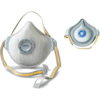 respirátor Respirátor Moldex AIR Plus 3405 - FFP3 R D tvarovaný s ventilkem (Respirátor FFP3 Moldex s ventexovým výdechovým ventilkem, přizpůsobí se automaticky na tvar obličeje (lze jej navíc tvarovat) - není nutná nosní svorka. Testováno a certifikováno podle)