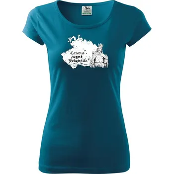 Corona Regni Bohemiae - Dámské triko Pure - S ( Petrolejová )