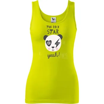 Dámské tričko Rock star - yeah - Dámské tílko - 2XL ( Limetková )