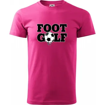 Pánská móda Footgolf nápis - Klasické pánské triko vyšší gramáže - M ( Purpurová )