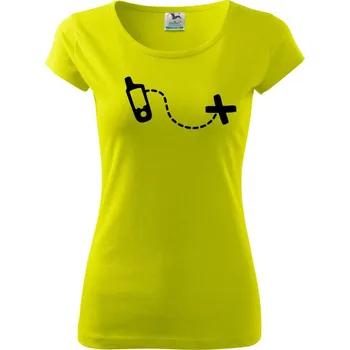 Gps cache - Dámské triko Pure - XL ( Limetková )