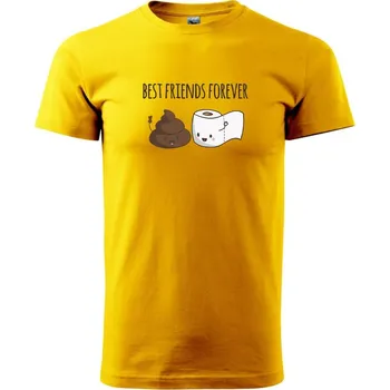 Pánské tričko WC friends - Klasické pánské triko vyšší gramáže - M ( Žlutá )