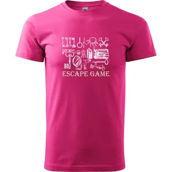 Pánská móda Escape game zámky - Klasické pánské triko vyšší gramáže - S ( Purpurová )