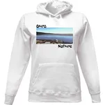 Dámská mikina s kapucí s potiskem ours nature mikina jezero dámské