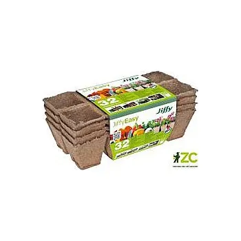 Sadbovač Rašelinový kontejner Jiffystrips® 6-32, 5 x 6 cm - plato 8 ks, 4 plata v balení