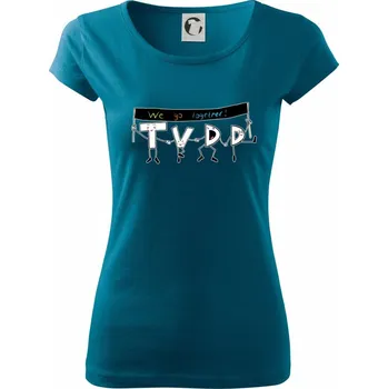 Dámské oblečení Asociace debatních klubů TVDD logo - Dámské triko Pure - S ( Petrolejová )