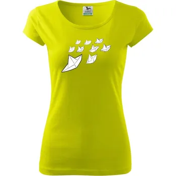 Dámské tričko Závody lodí - Dámské triko Pure - M ( Limetková )