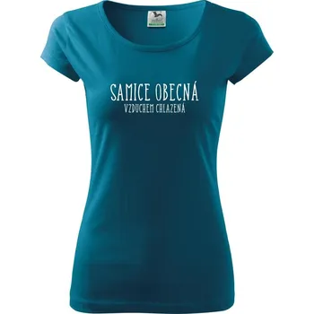 Dámské tričko Samice obecná - Dámské triko Pure - M ( Petrolejová )