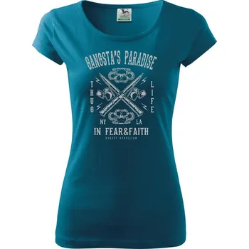 Gangsta's Paradise - Dámské triko Pure - XS ( Petrolejová )
