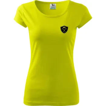 Dámské tričko Golf emblem - Dámské triko Pure - M ( Limetková )