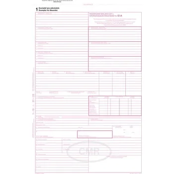 Tiskopis Mezinárodní nákladní list CMR A4, samopropisovací, 7 listů