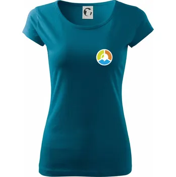 Dámské tričko Asociace debatních klubů logo samostatné - Dámské triko Pure - M ( Petrolejová )