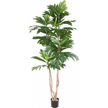 umělá květina Umělý Chlebový strom 4 přírodní kmeny, 200cm