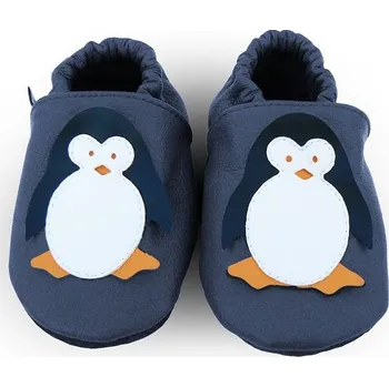 Capáčky AFELO Kožené capáčky - PINGU tmavě modrý Velikost: 2-3 roky