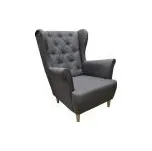 FALCO Křeslo ušák Reunion malmo tmavě šedý