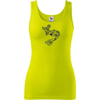 Cyclo přehazovačka - Dámské tílko - 2XL ( Limetková )