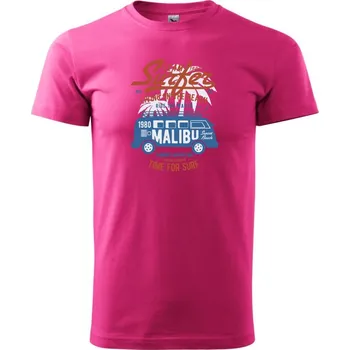 Pánská móda Team Surfer 1980 - Klasické pánské triko vyšší gramáže - 2XL ( Purpurová )