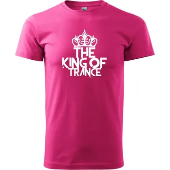 Pánské tričko King of Trance - Klasické pánské triko vyšší gramáže - XL ( Purpurová )