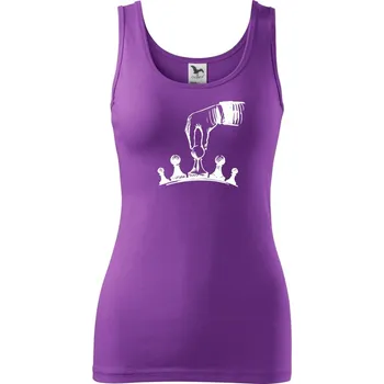 Šachy - ruka - Dámské tílko - S ( Fialová )