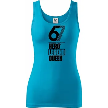 Dámské tričko Hero, Legend, King x Queen 1967 - Dámské tílko - S ( Světlý tyrkys )