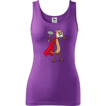 Dámské tričko Tchoř jako Thor (Hana-creative) - Dámské tílko - 2XL ( Fialová )