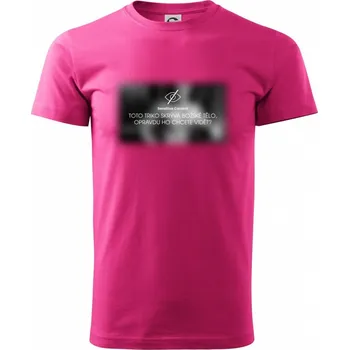 Pánská móda Božské tělo - sensitive content - Klasické pánské triko vyšší gramáže - XL ( Purpurová )