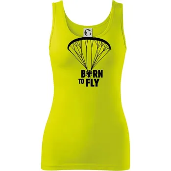 Born to fly paramotor - Dámské tílko - M ( Limetková )
